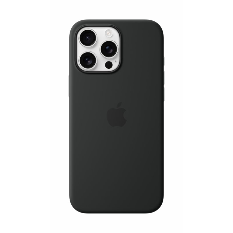 IPHONE16 PRO MAX SILICONE CASE WITH MAGSAFE BLACK