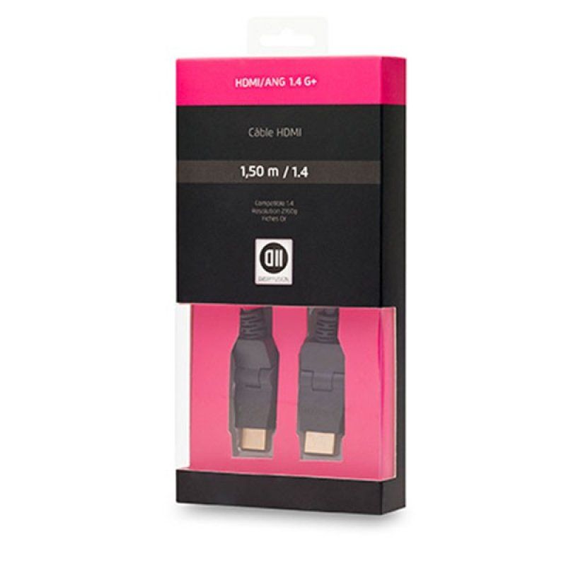 D2 Diffusion D2HDMI150ROT HDMI cable 1.5 m HDMI Type A (Standard) Black