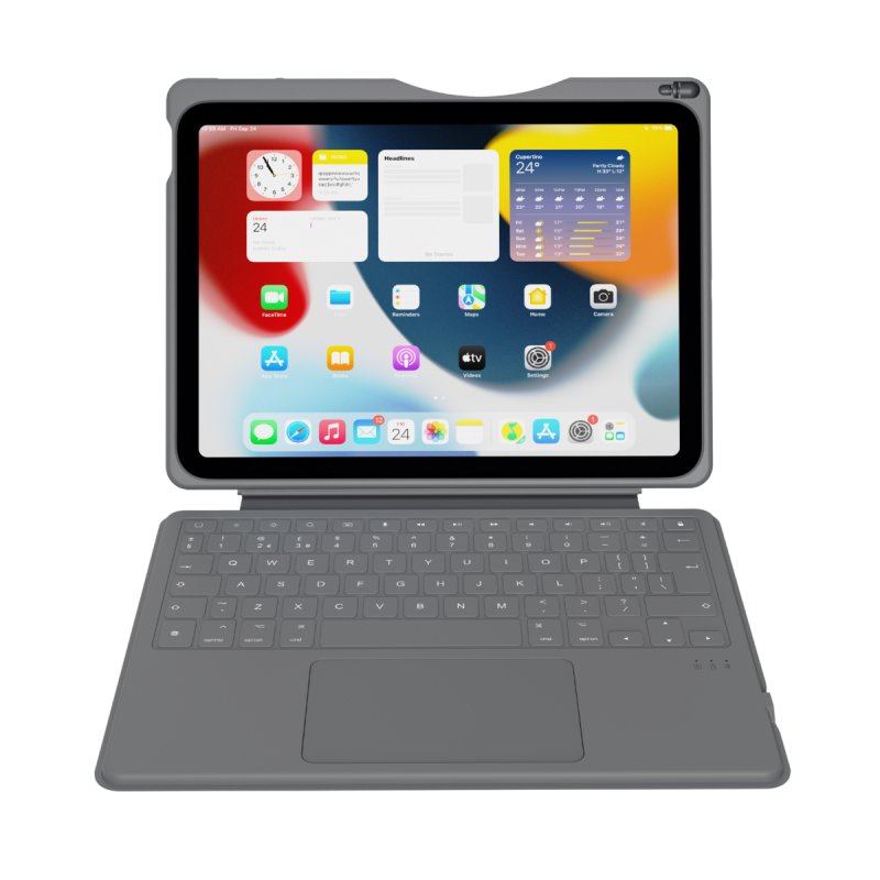 Deqster Rugged Touch PLUS Keyboard für iPad 10.9" (10. Gen.), Bluetooth, DE-Layout, (QWERTZ)
