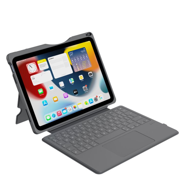 Deqster Rugged Touch PLUS Keyboard für iPad 10.9" (10. Gen.), Bluetooth, DE-Layout, (QWERTZ)