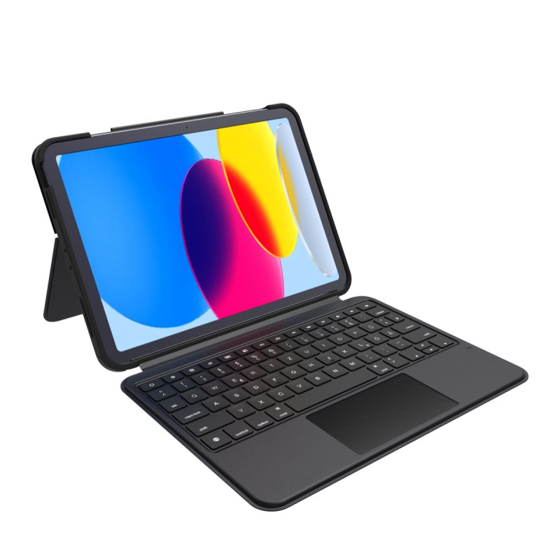 Deqster Smart Combo Touch Keyboard iPad 10.9" (10. Gen.) Apple smart connector, Deutsches Layout (QWERTZ)