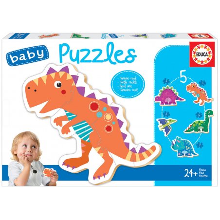 Educa 18873 puzzle Contour puzzle Dinosaurs