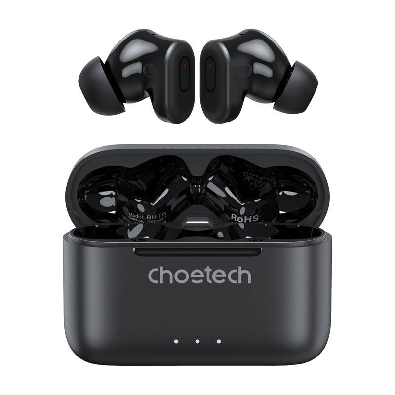 TWS Choetech BH-T15 ANC ENC Wireless Headphones (black)