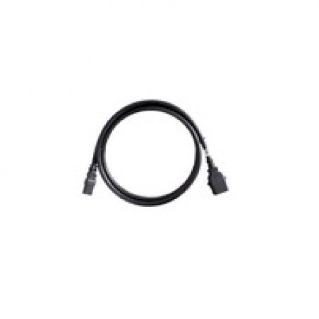 Set of 6 IEC C13/C14 SecureLock cable Black - 0.5m