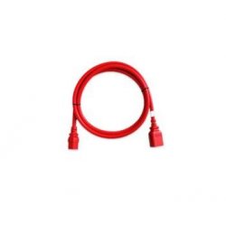 Set of 6 IEC C13/C14 SecureLock cable Red - 1m