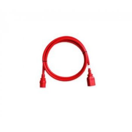 Set of 6 IEC C13/C14 SecureLock cable Red - 1m