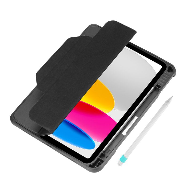 STOCK1 - DEQSTER Rugged MAX Case für iPad 10.9" (10. Gen.), Schwarz