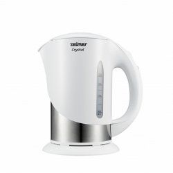 Zelmer ZCK7630W electric kettle 1.7 L 1850 W Silver, White