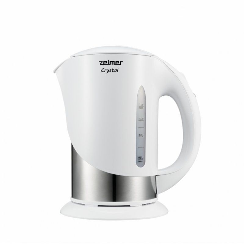Zelmer ZCK7630W electric kettle 1.7 L 1850 W Silver, White