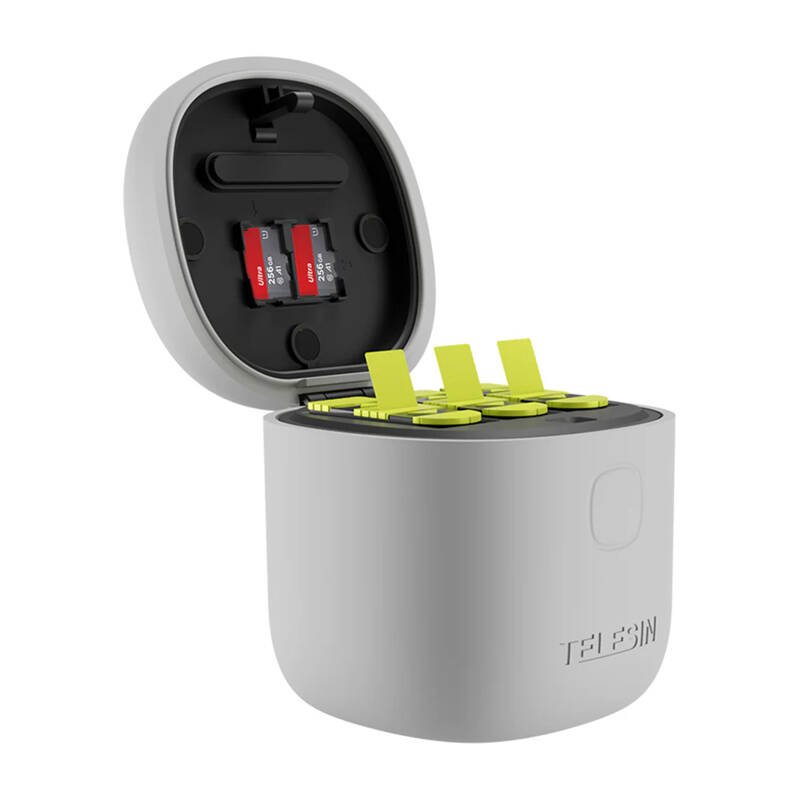 3-slot waterproof charger Telesin Allin box 3 batteries for GoPro Hero 12 / 11 / 10 / 9