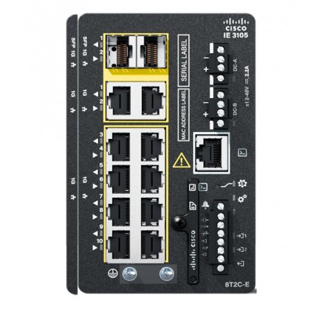 Cisco Catalyst IE3105 Managed L2 Gigabit Ethernet (10/100/1000) Black