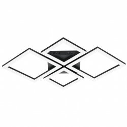 EGLO - Paranday-Z ceiling lamp w/squares black 47x43 - TW - Zigbee, Bluetooth