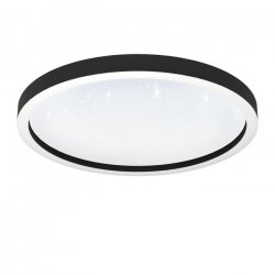 EGLO - Montemorelos-Z loft lamp black w/crystal effect Ø57 - RGB TW - Zigbee, Bluetooth