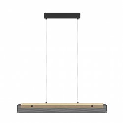 EGLO - Kokomo-Z Long Table Pendant Black L99 - RGB TW - Zigbee, Bluetooth