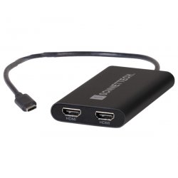 Sonnet USBC-DHDMI câble vidéo et adaptateur USB Type-A 2 x HDMI Noir