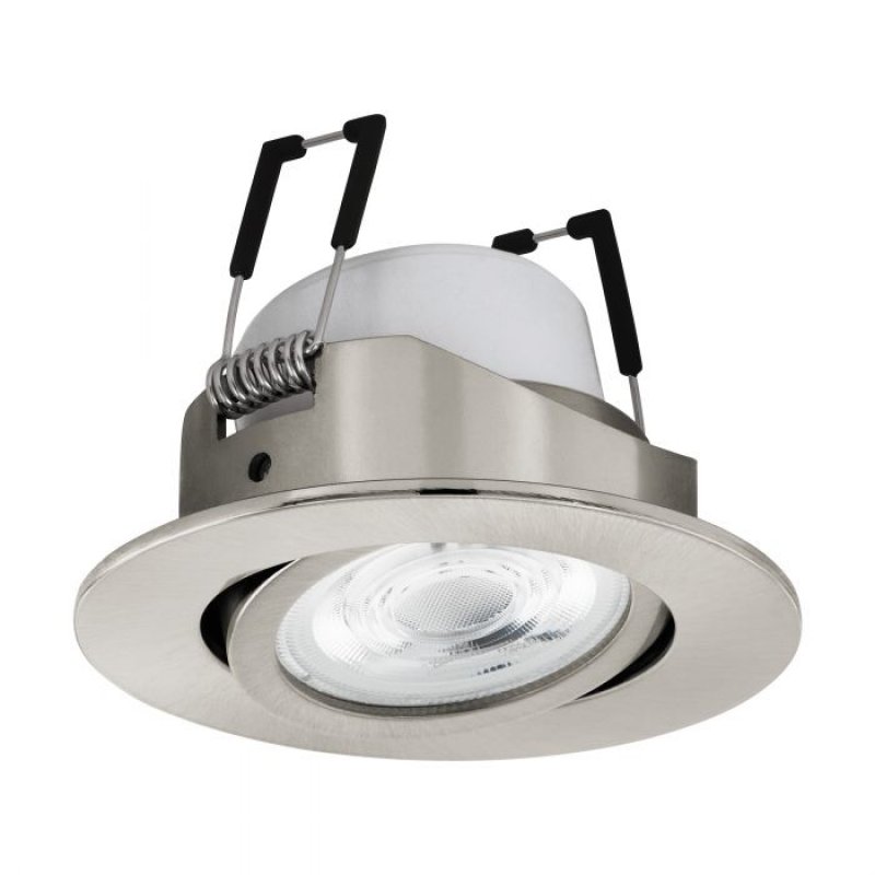 EGLO - Saliceto-Z recessed light brushed steel Ø8.8 - RGB TW - Zigbee, Bluetooth