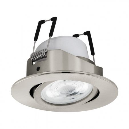 EGLO - Saliceto-Z recessed light brushed steel Ø8.8 - RGB TW - Zigbee, Bluetooth