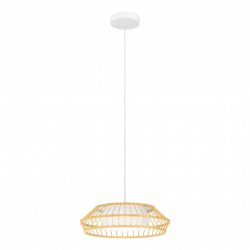 EGLO - Yuku-Z pendant lamp bamboo Ø46 - RGB TW - Zigbee, Bluetooth