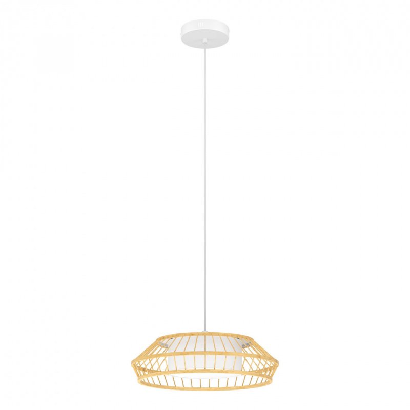 EGLO - Yuku-Z pendant lamp bamboo Ø46 - RGB TW - Zigbee, Bluetooth