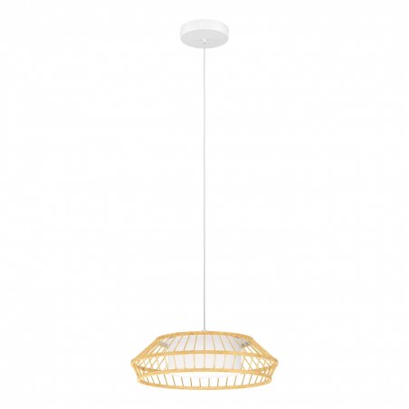 EGLO - Yuku-Z pendant lamp bamboo Ø46 - RGB TW - Zigbee, Bluetooth