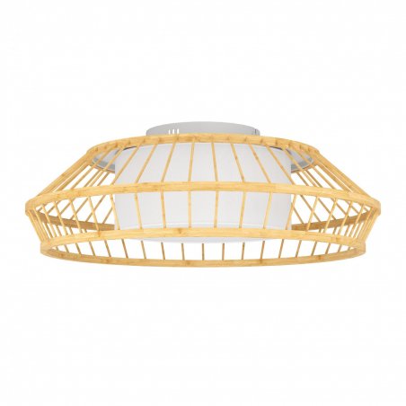EGLO - Yuku-Z ceiling lamp bamboo Ø46 - RGB TW - Zigbee, Bluetooth