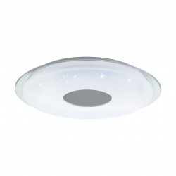 EGLO - Totari-Z ceiling lamp chrome and white with crystal effect Ø56 - TW - Zigbee, Bluetooth