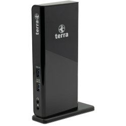 STOCK1 - TERRA MOBILE Dockingstation 732 USB-A/C Dual Display inkl.5V/4A Netzteil