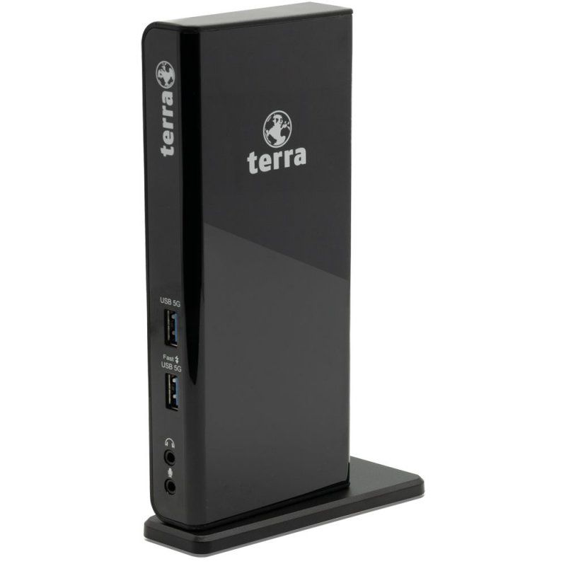 STOCK1 - TERRA MOBILE Dockingstation 732 USB-A/C Dual Display inkl.5V/4A Netzteil