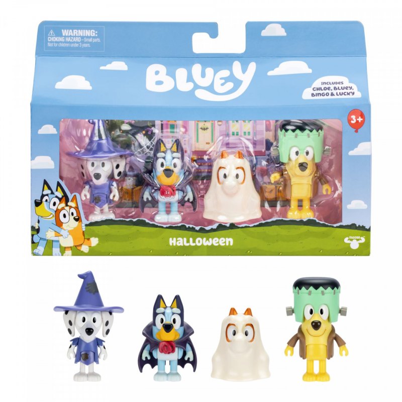 Bluey - figures 4 pk, - Halloween (90266)