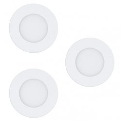 EGLO - Set of 3x Fueva-Z recessed white Ø8.5 - TW - Zigbee, Bluetooth