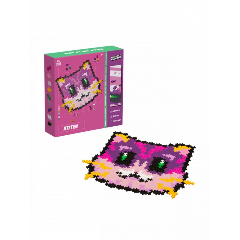 Plus-Plus Puzzle By Number Kitten 500pcs (3960)