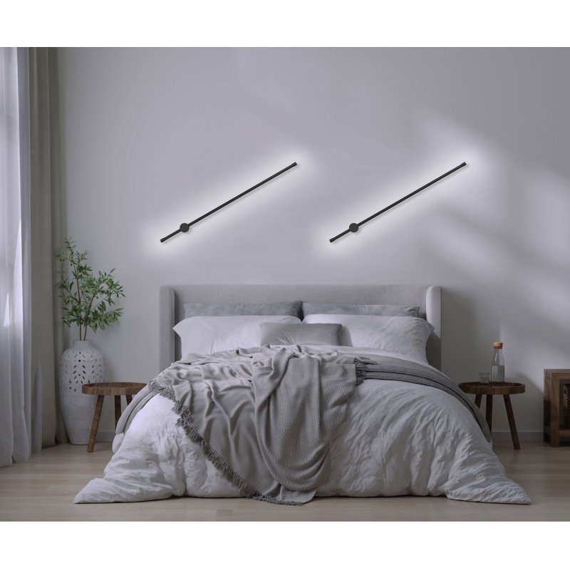 Activejet LED wall lamp AJE-HILTON Black NW