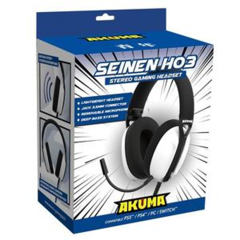 CASQUE GAMING FILAIRE SEINEN H03 POUR PS5 BLANC