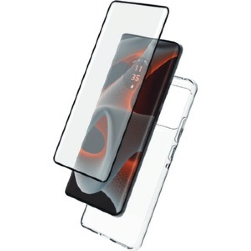 STARTER PACK COQUE SOUPLE VERRE TREMPE 3D MOTOROLA EDGE 50 PRO