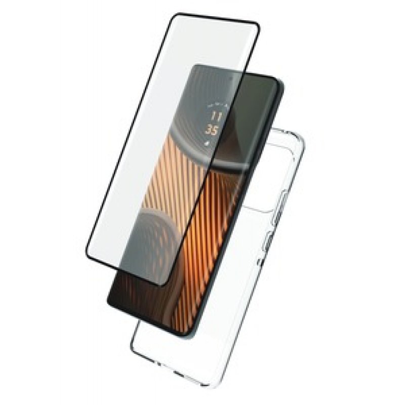STARTER PACK COQUE SOUPLE VT 3D MOTOROLA EDGE 50 ULTRA