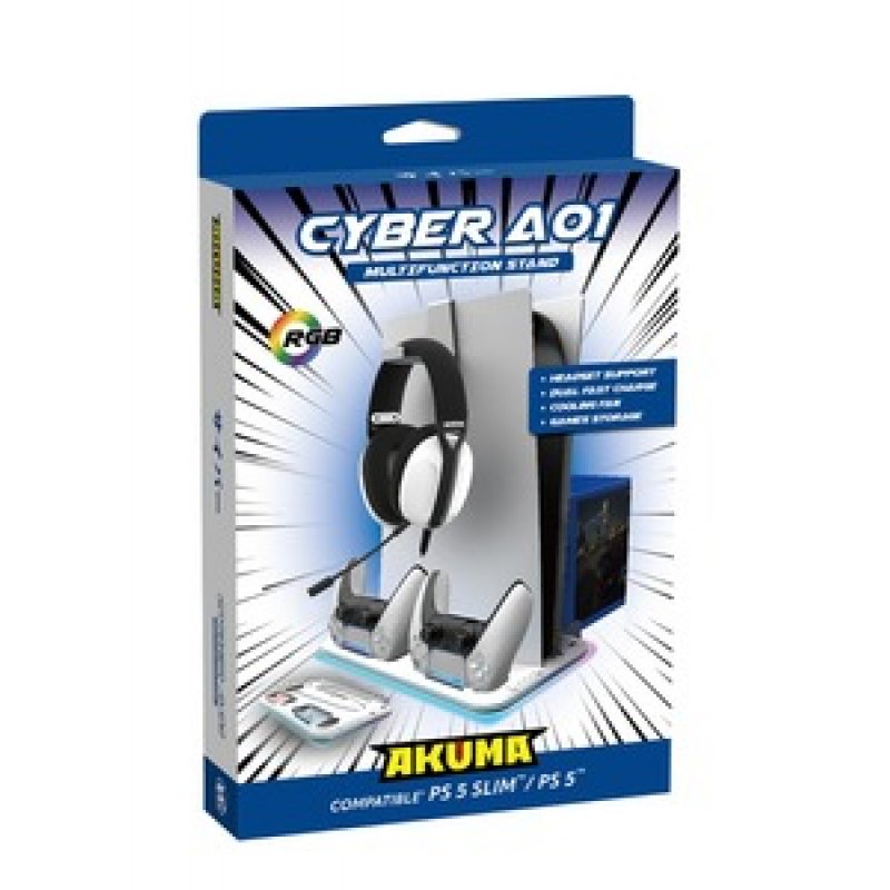 BASE DE CHARGE MULTIFONCTION CYBER A01 RGB POUR PS5/PS5 SLIM