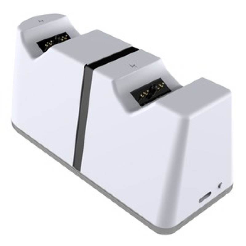 CHARGEUR DUAL CYBER V01 POUR MANETTE PS5 BLANC