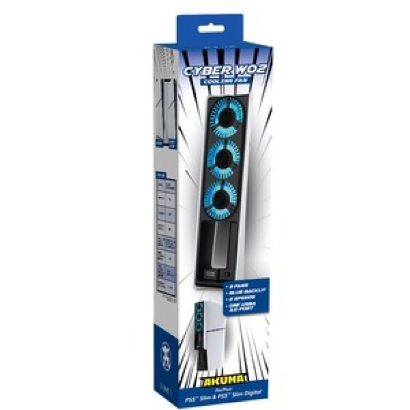 VENTILATEUR CYBER W02 LED POUR PS5 SLIM AVEC PORT USB