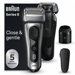 Braun Series 8 8567cc Rasoir à grille Tondeuse Noir, Argent