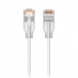 Ubiquiti UACC-Cable-Patch-EL-3M-W câble de réseau Translucide, Blanc Cat6