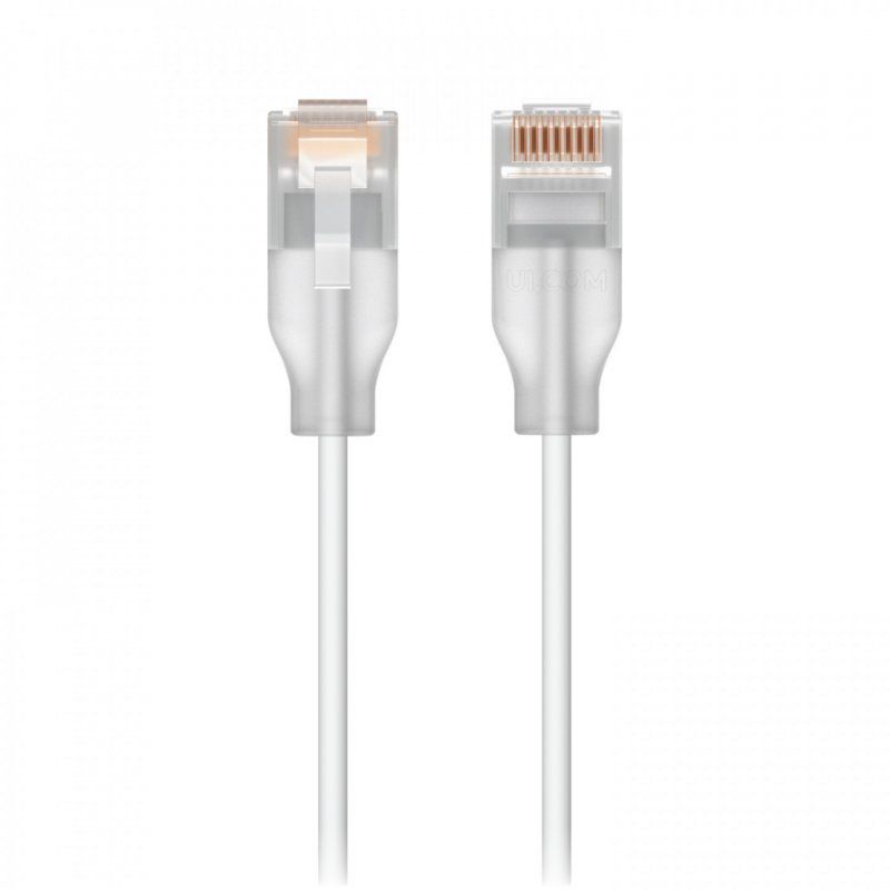STOCK10 - Ubiquiti UACC-Cable-Patch-EL-3M-W câble de réseau Translucide, Blanc Cat6