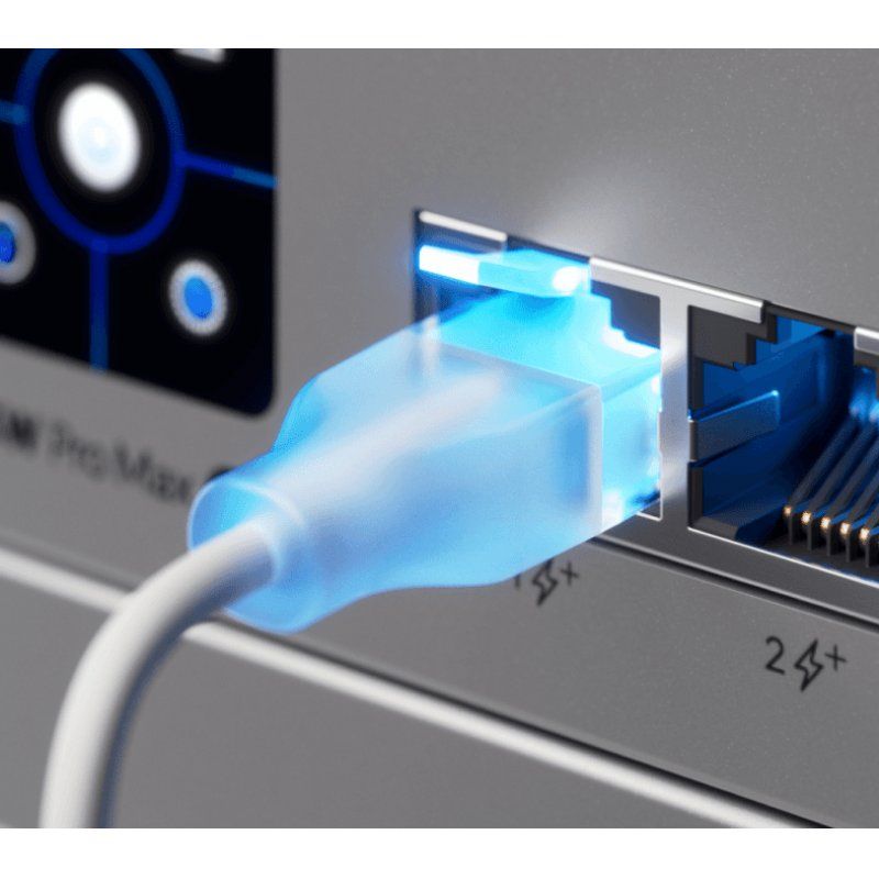 STOCK10 - Ubiquiti UACC-Cable-Patch-EL-3M-W câble de réseau Translucide, Blanc Cat6