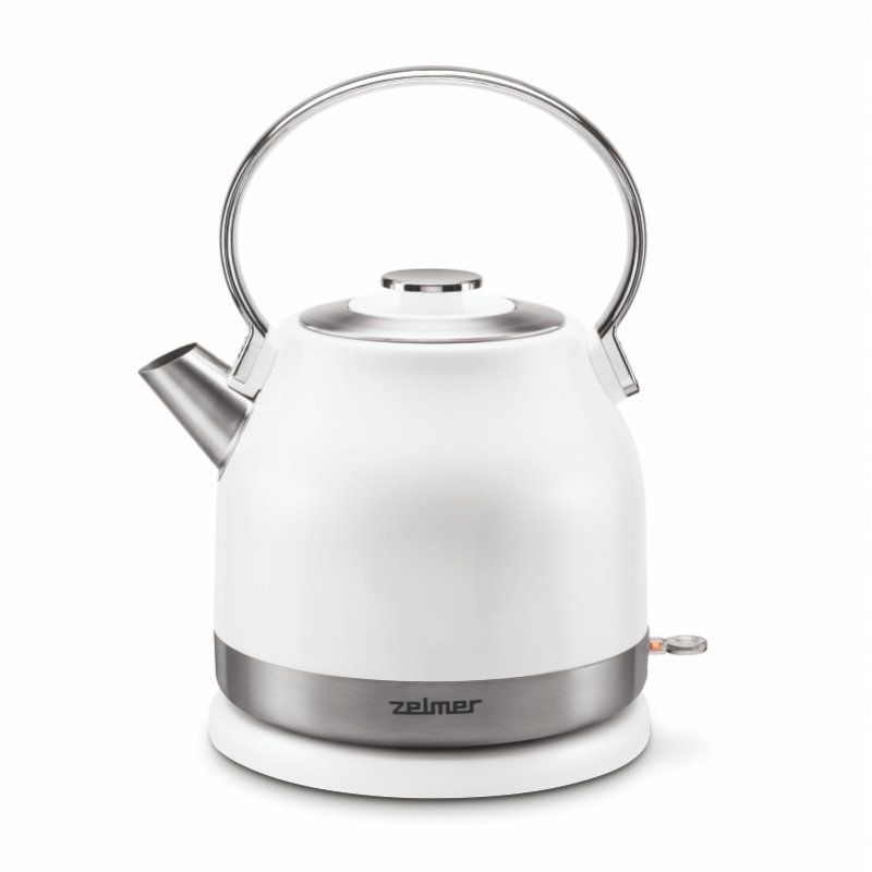 Zelmer ZCK7940 electric kettle 1.5 L 2200 W Stainless steel White