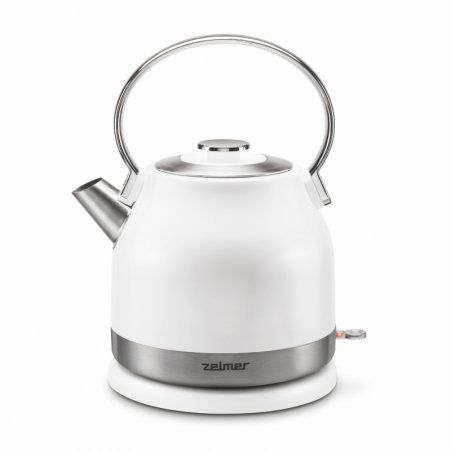 Zelmer ZCK7940 electric kettle 1.5 L 2200 W Stainless steel White