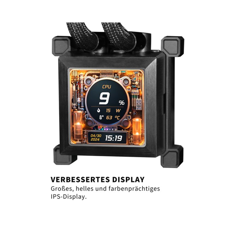 Lian Li HydroShift LCD 360TL Komplett-Wasserkühlung - schwarz