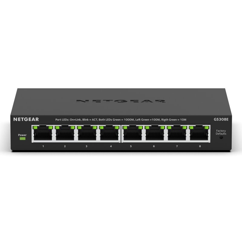 8PT GIGABIT PLUS SWITCH GS308E