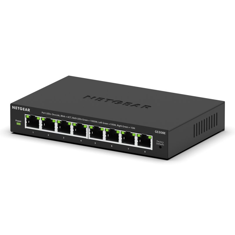 8PT GIGABIT PLUS SWITCH GS308E
