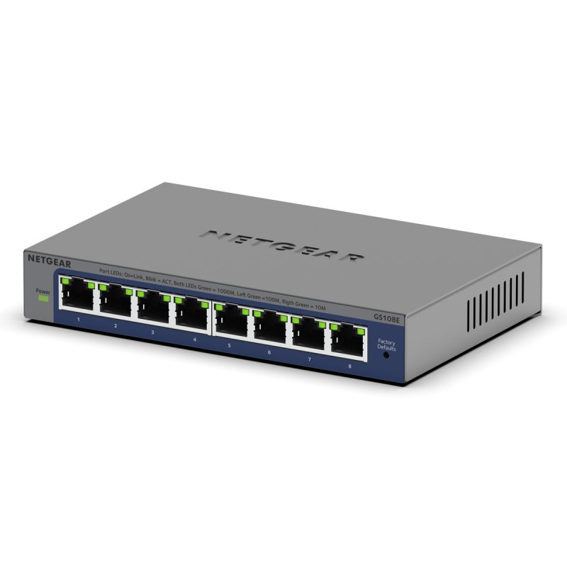 8PT GIGABIT PLUS SWITCH GS108E