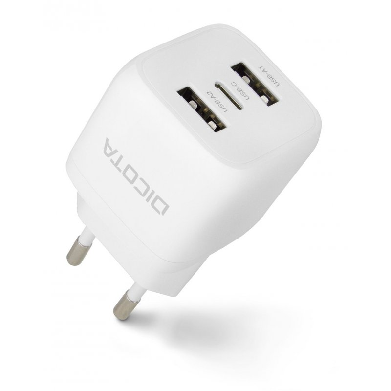 DICOTA D32069 mobile device charger Laptop, Smartphone White AC Fast charging Indoor