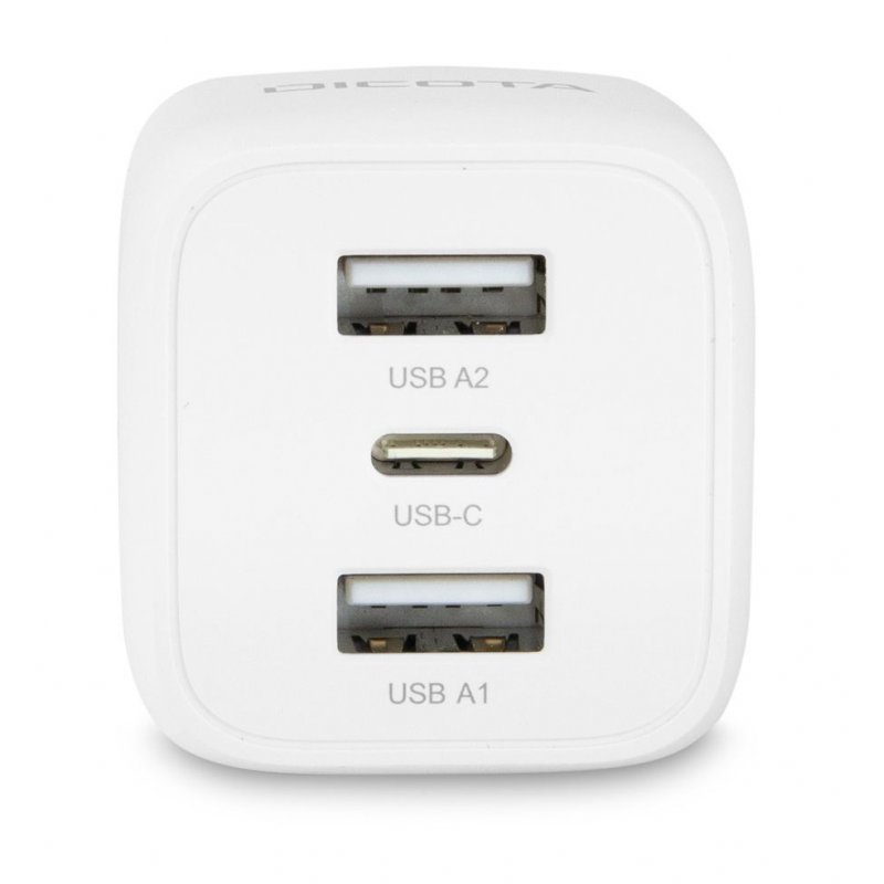 DICOTA D32069 chargeur d'appareils mobiles Ordinateur portable, Smartphone Blanc Secteur Charge rapide Intérieure